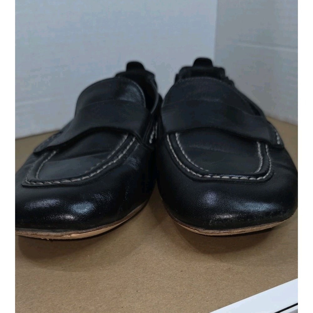AGL Mara Black Leather Womens Casual Moccasins Shoes Size 39.5/ 9.5 - Picture 3 of 11